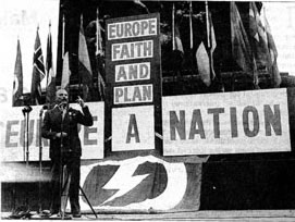 Oswald Mosely in Traflagar Square