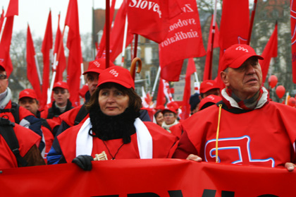 Social dumping protest