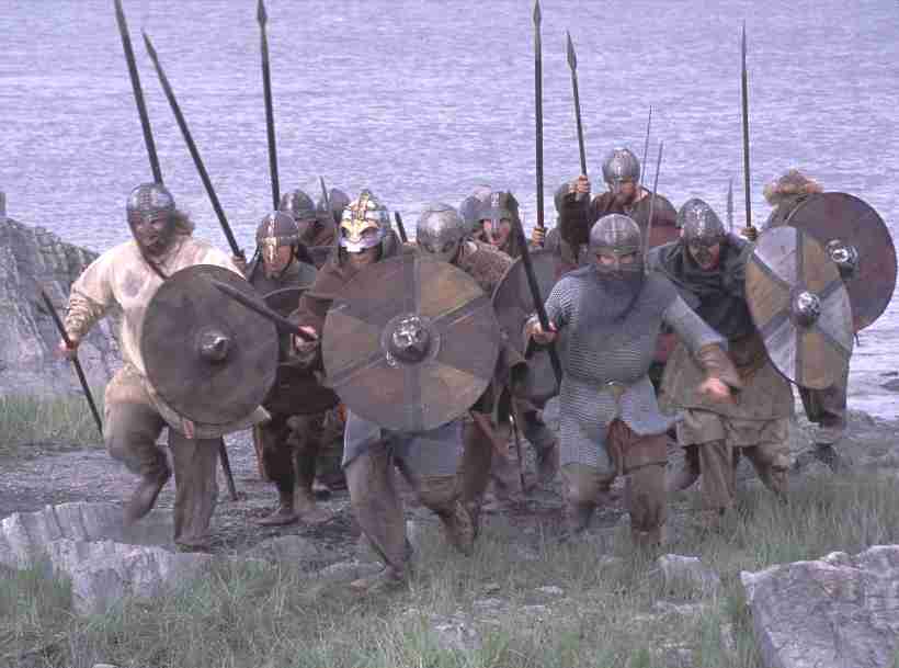 Raiding party of Vikings