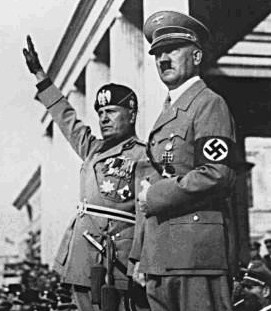 Mussolini and Hitler at the start of their attemp at a European Union to last a thousand years