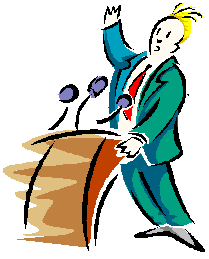 Making a speech